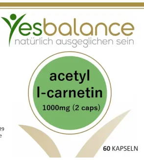 acetyl l-carnitin Kapseln