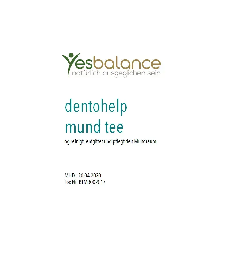 Dentohelp Mundtee - pflegende Mundspülung (15 Pads)