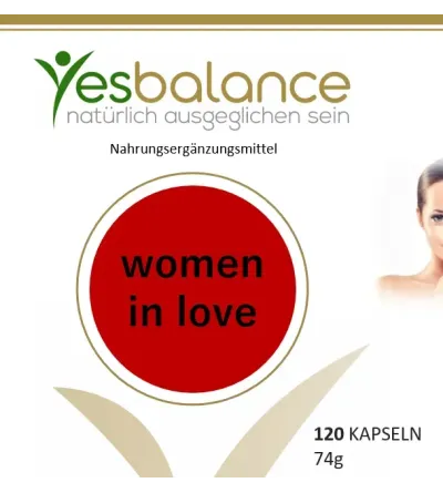 WOMEN IN LOVE -  yesBalance - Nährstoffe für die Frau - 120 Kapseln